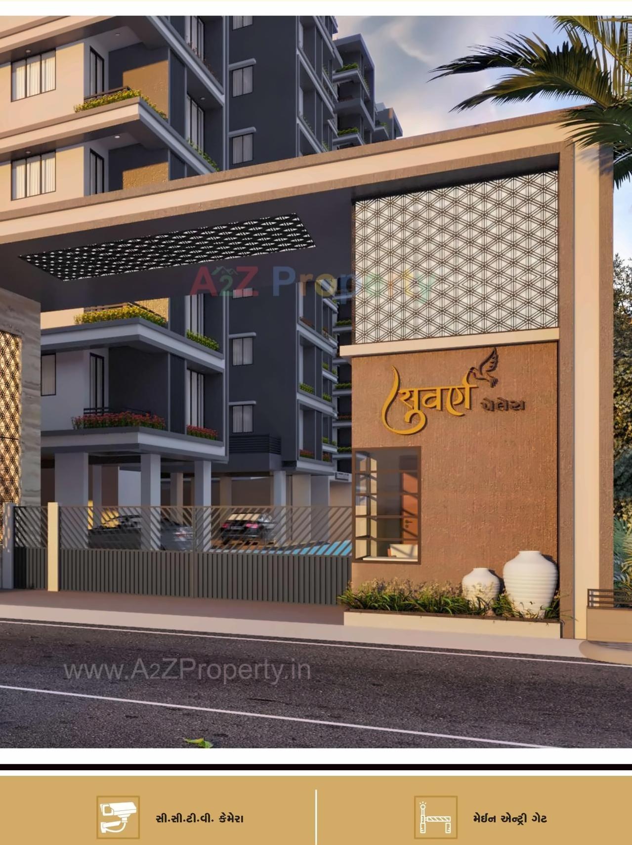 3D Elevation of real estate project Suvarn Palace located at Ved, Surat, Gujarat