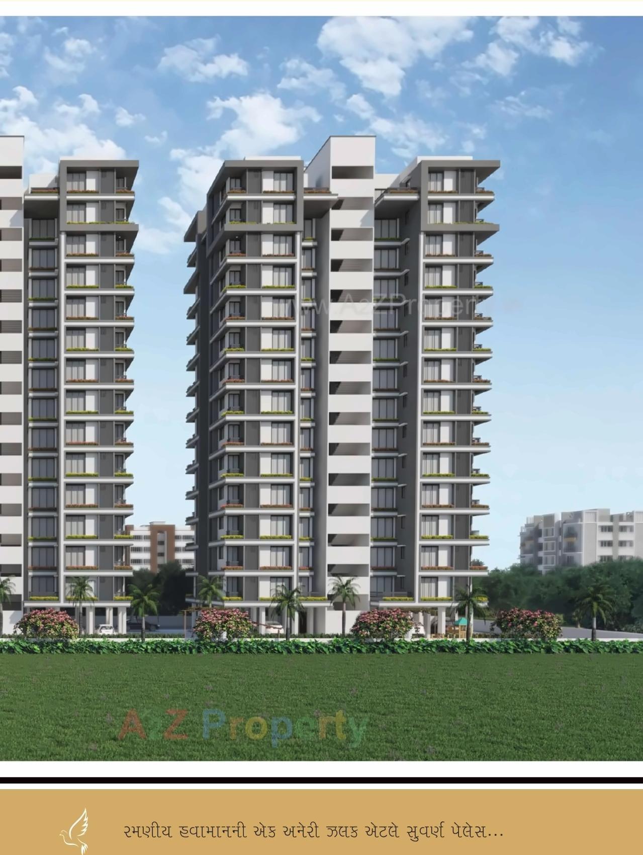 3D Elevation of real estate project Suvarn Palace located at Ved, Surat, Gujarat