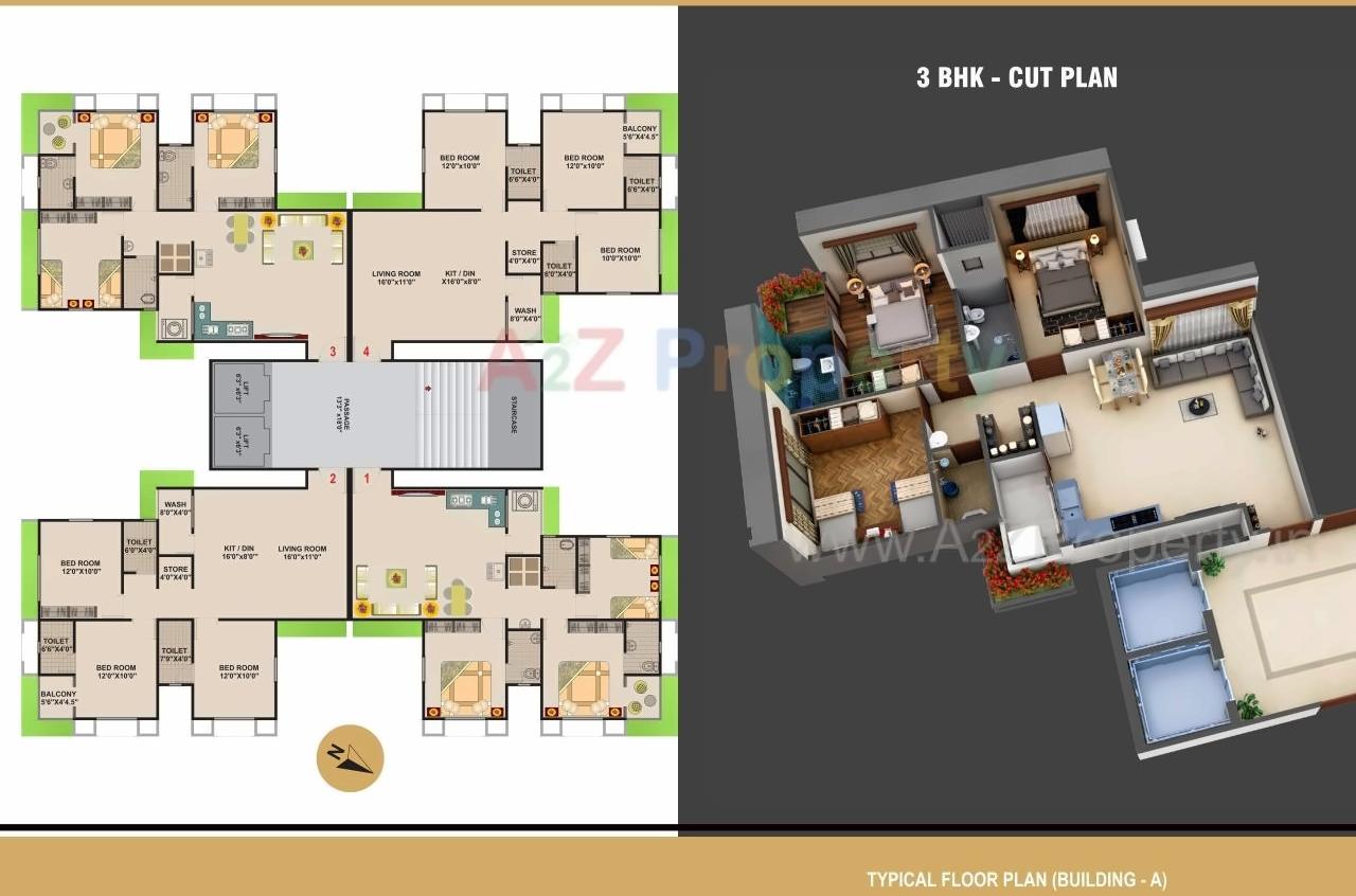 Layout of real estate project Suvarn Palace located at Ved, Surat, Gujarat