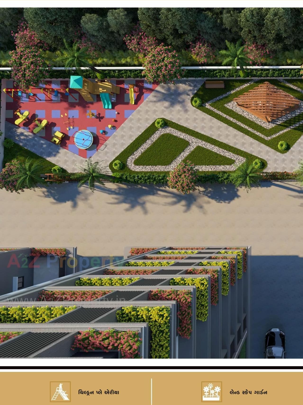 3D Elevation of real estate project Suvarn Palace located at Ved, Surat, Gujarat