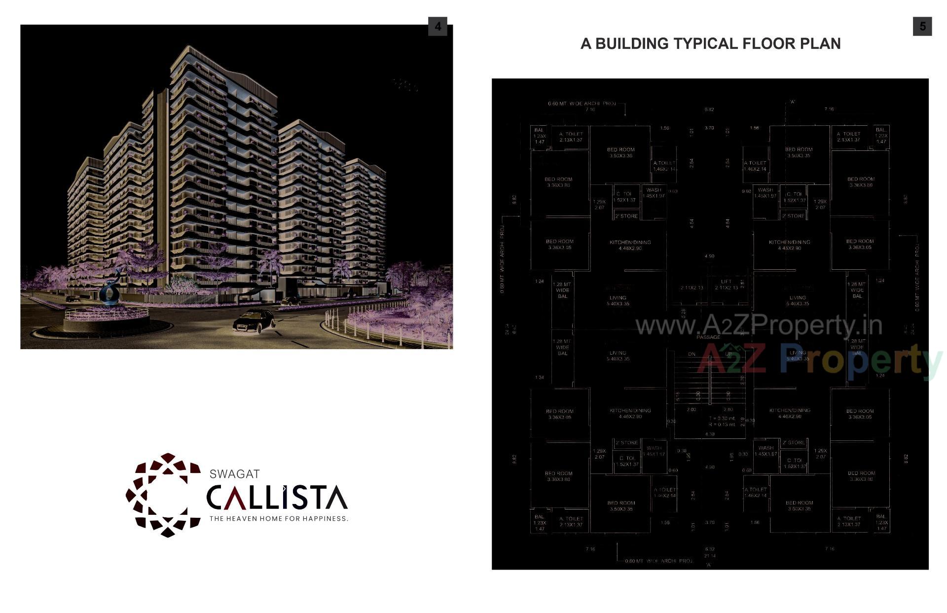  of real estate project Swagat Callista located at Bamroli, Surat, Gujarat