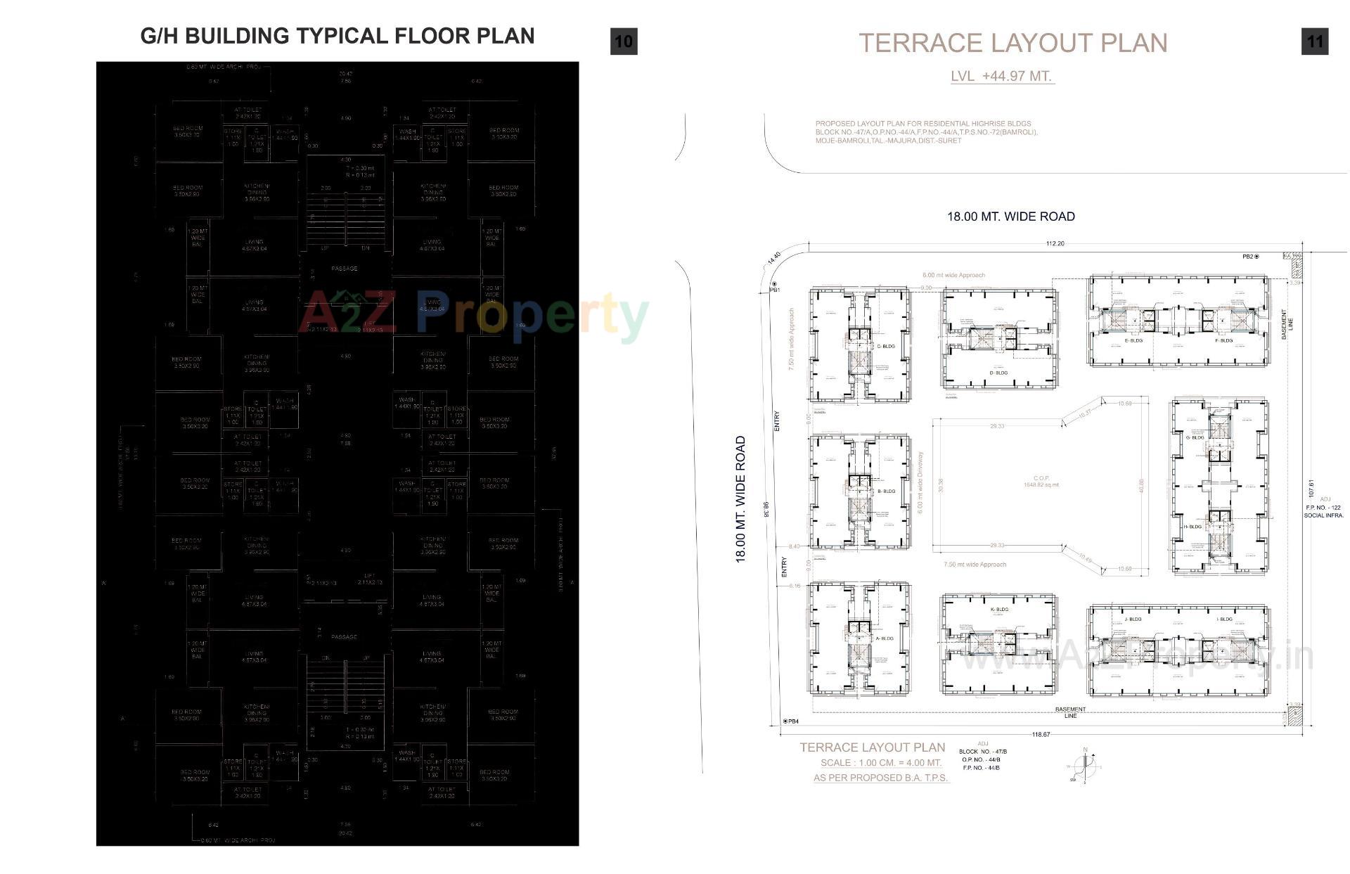 Layout of real estate project Swagat Callista located at Bamroli, Surat, Gujarat