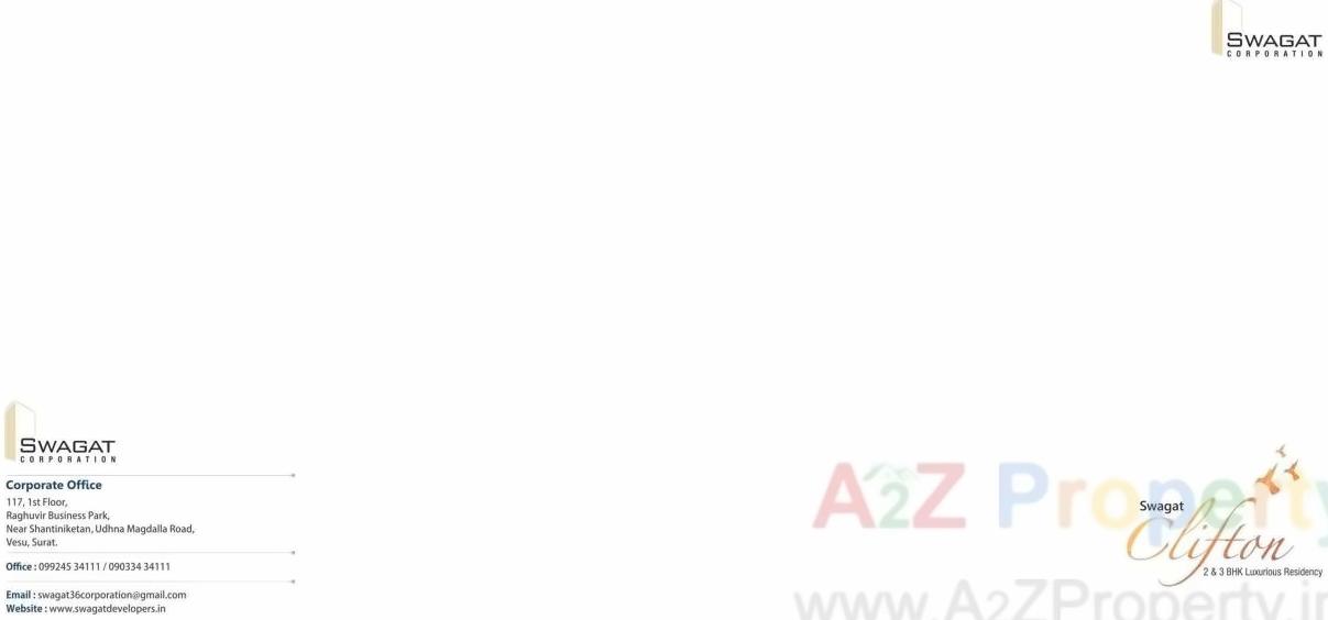  of real estate project Swagat Clifton located at Bhimrad, Surat, Gujarat