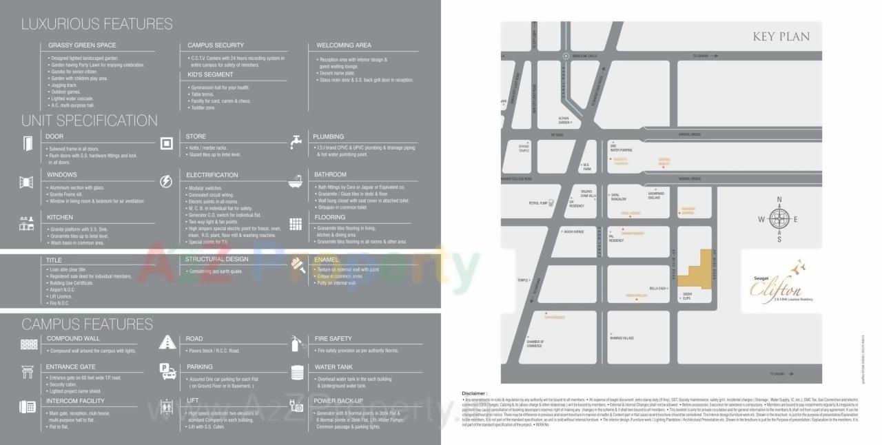  of real estate project Swagat Clifton located at Bhimrad, Surat, Gujarat