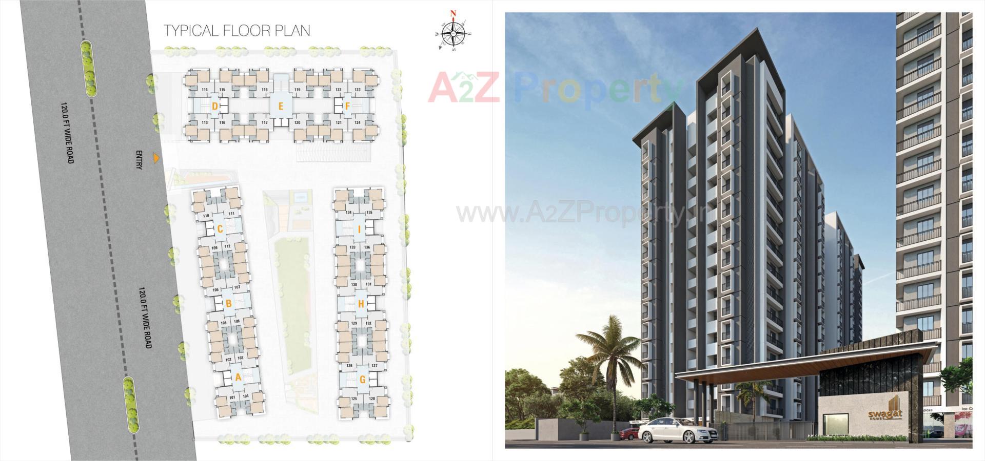  of real estate project Swagat Homes located at Vadod, Surat, Gujarat