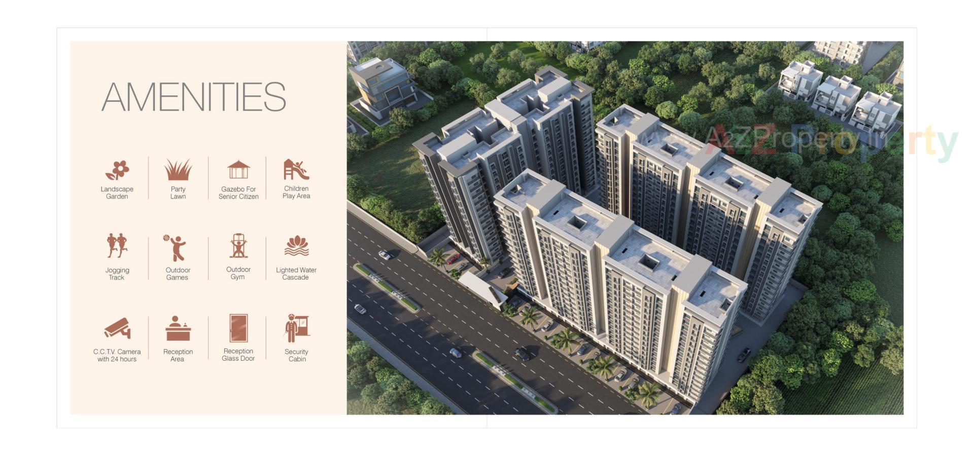 3D Elevation of real estate project Swagat Homes located at Vadod, Surat, Gujarat