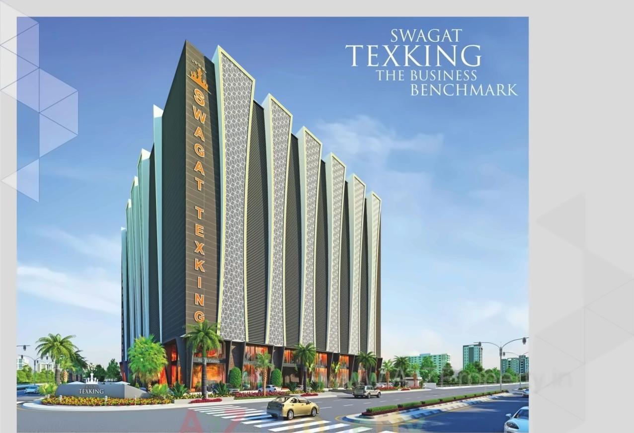 3D Elevation of real estate project Swagat Texking located at Surat, Surat, Gujarat