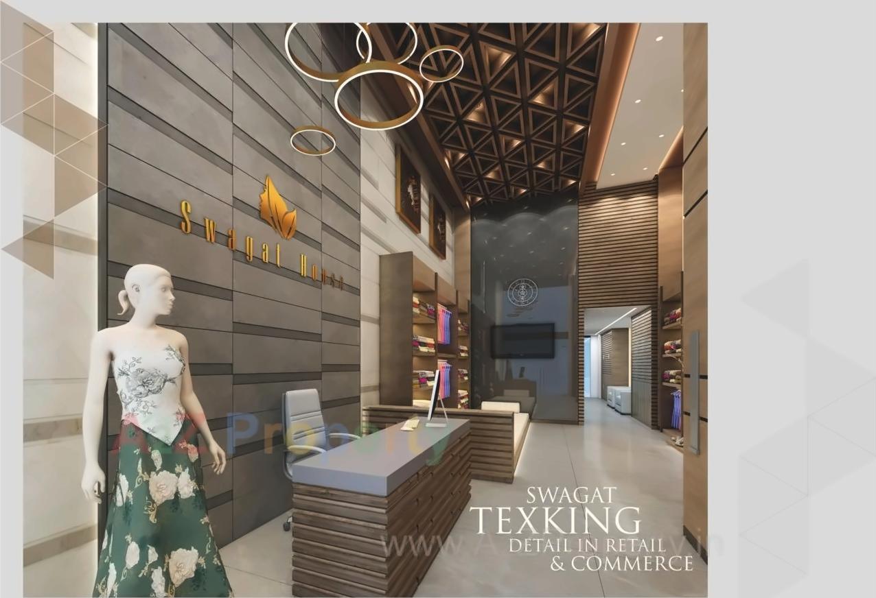 3D Elevation of real estate project Swagat Texking located at Surat, Surat, Gujarat