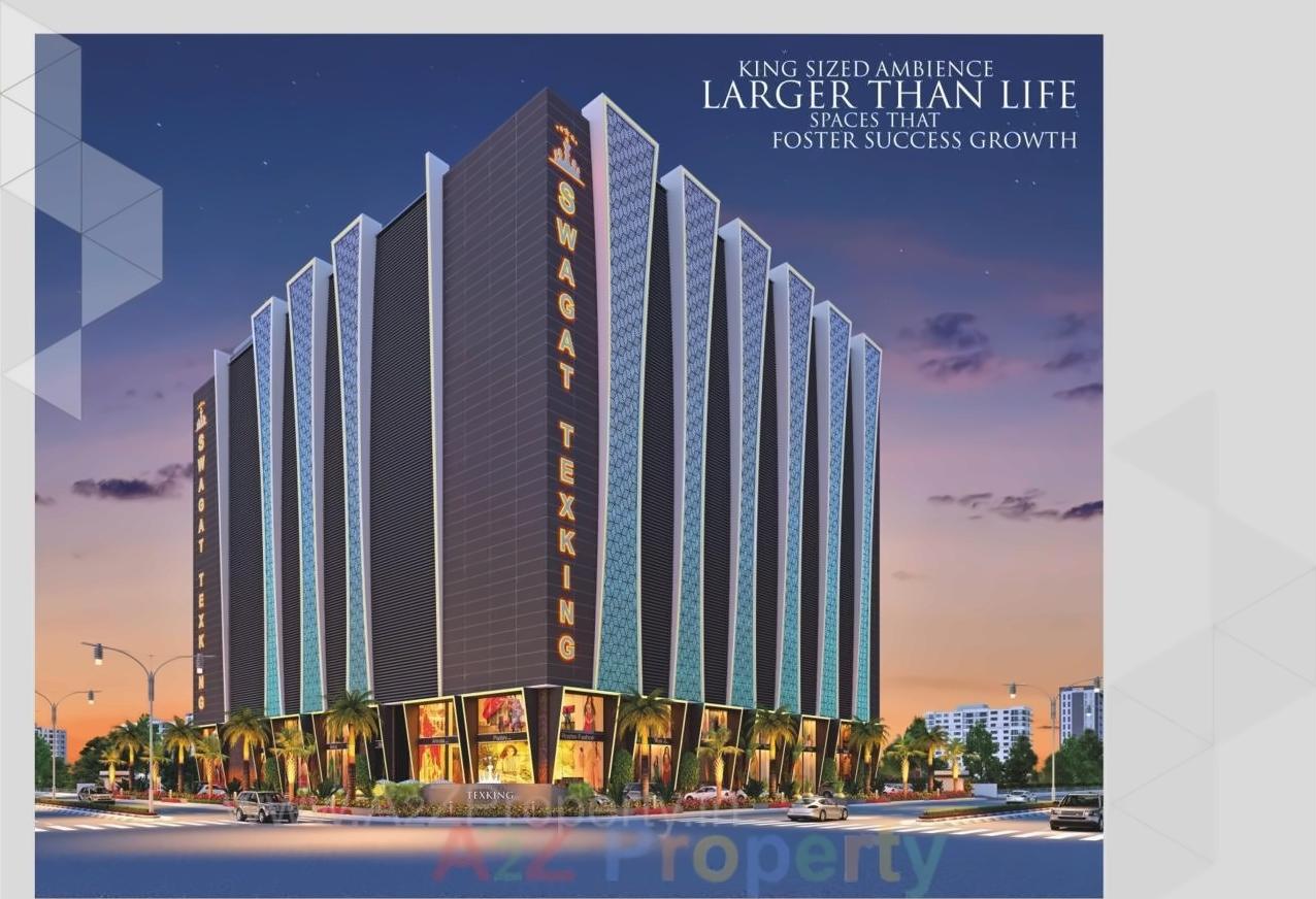 3D Elevation of real estate project Swagat Texking located at Surat, Surat, Gujarat