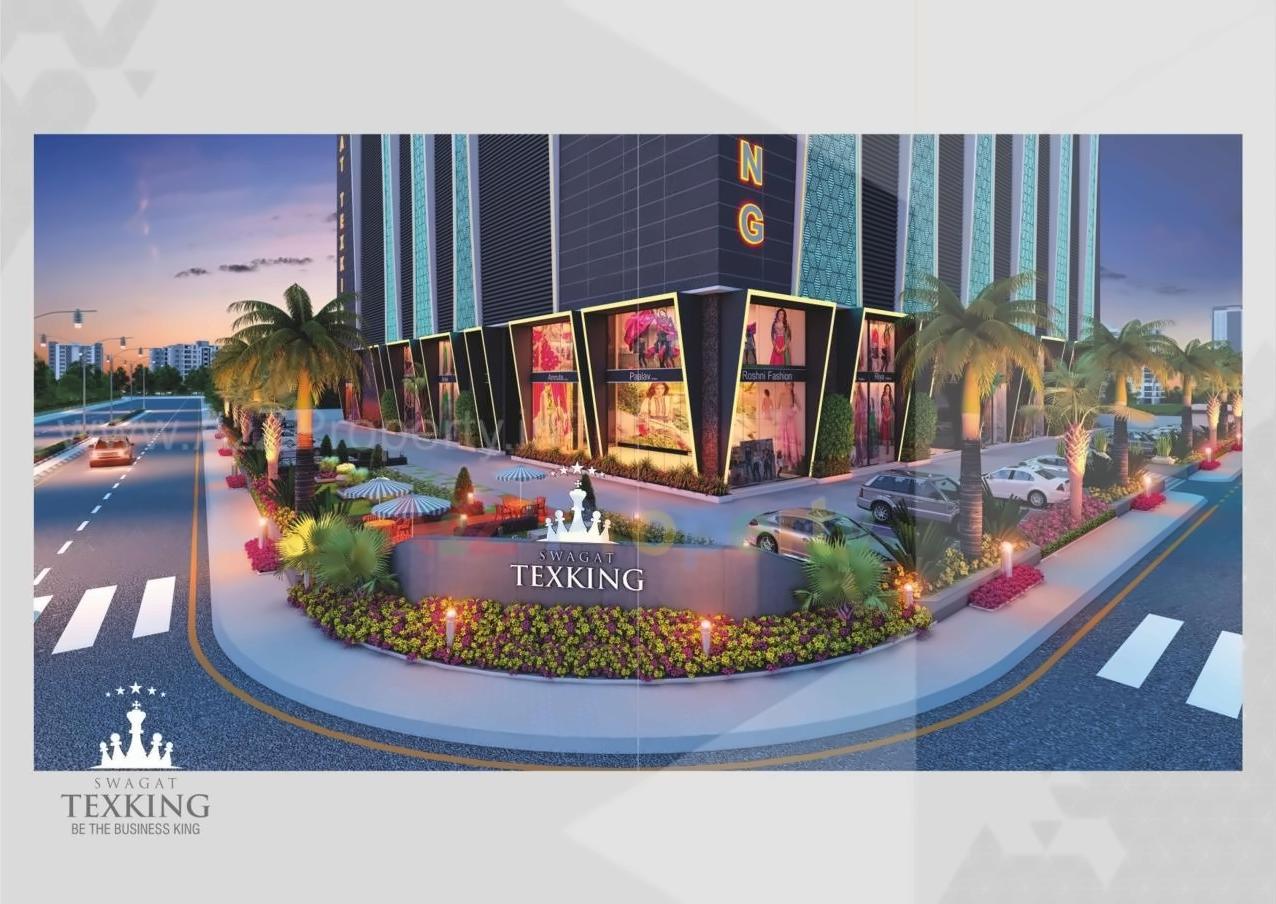 3D Elevation of real estate project Swagat Texking located at Surat, Surat, Gujarat