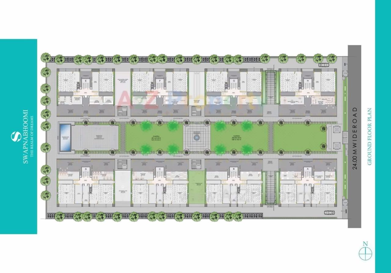 Layout of real estate project Swapnabhoomi located at Abhava, Surat, Gujarat