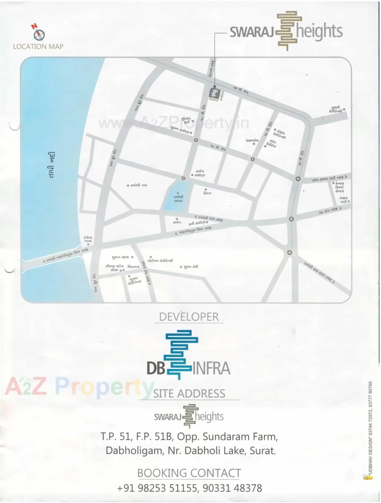  of real estate project Swaraj Heights located at Dabholi, Surat, Gujarat