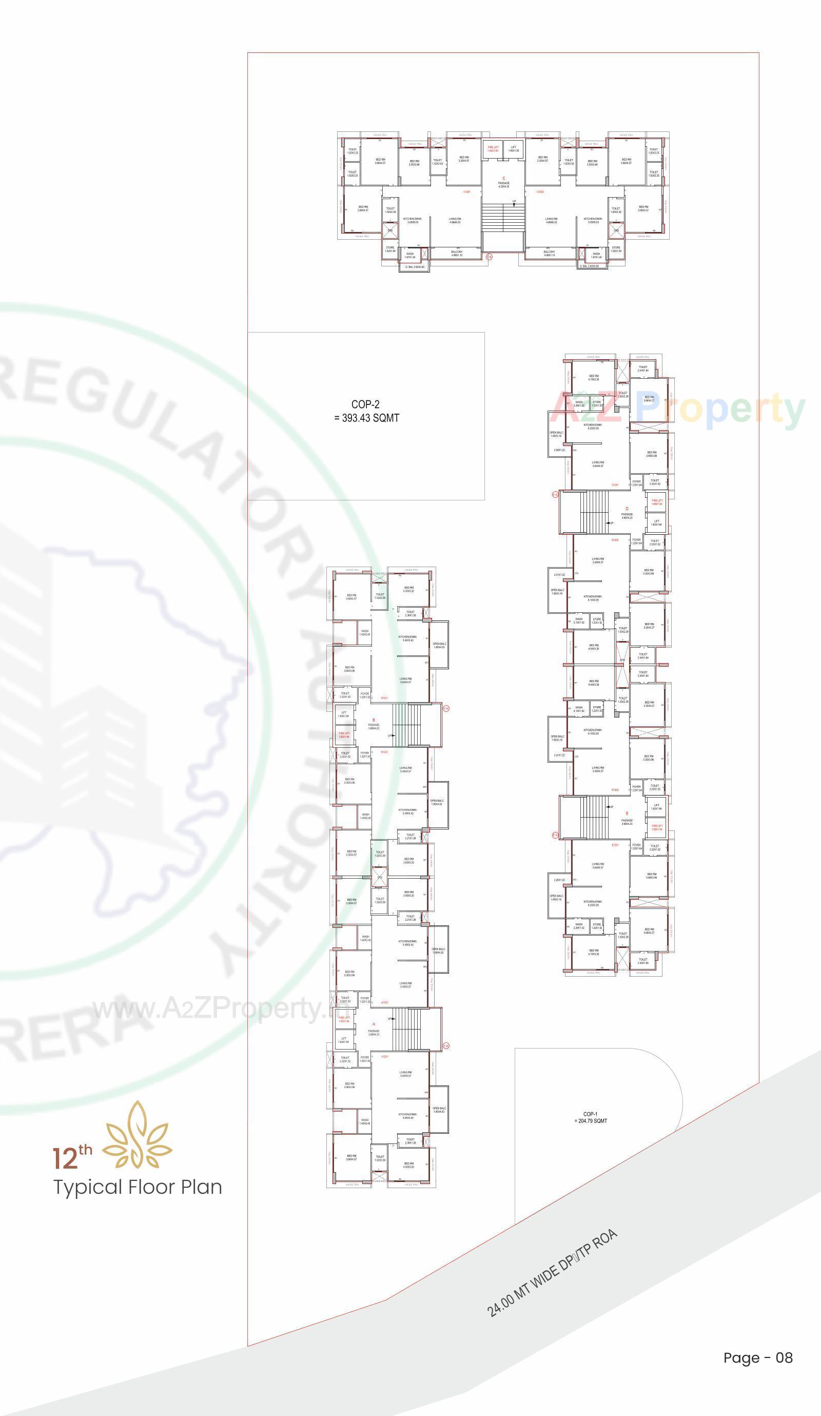 Layout of real estate project Swarg located at Pal, Surat, Gujarat