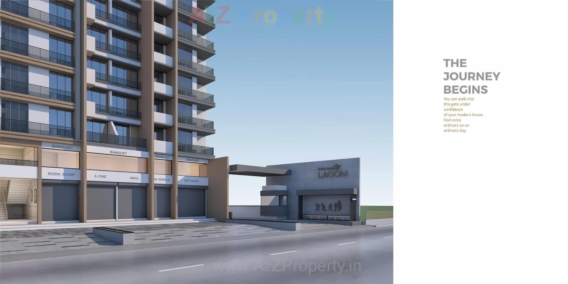 3D Elevation of real estate project Swarna Lagom located at Surat, Surat, Gujarat