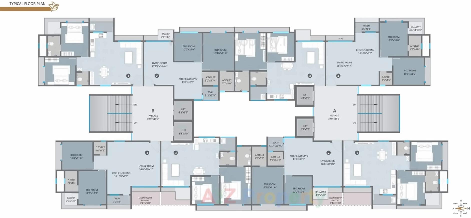 Layout of real estate project Swarna Lagom located at Surat, Surat, Gujarat
