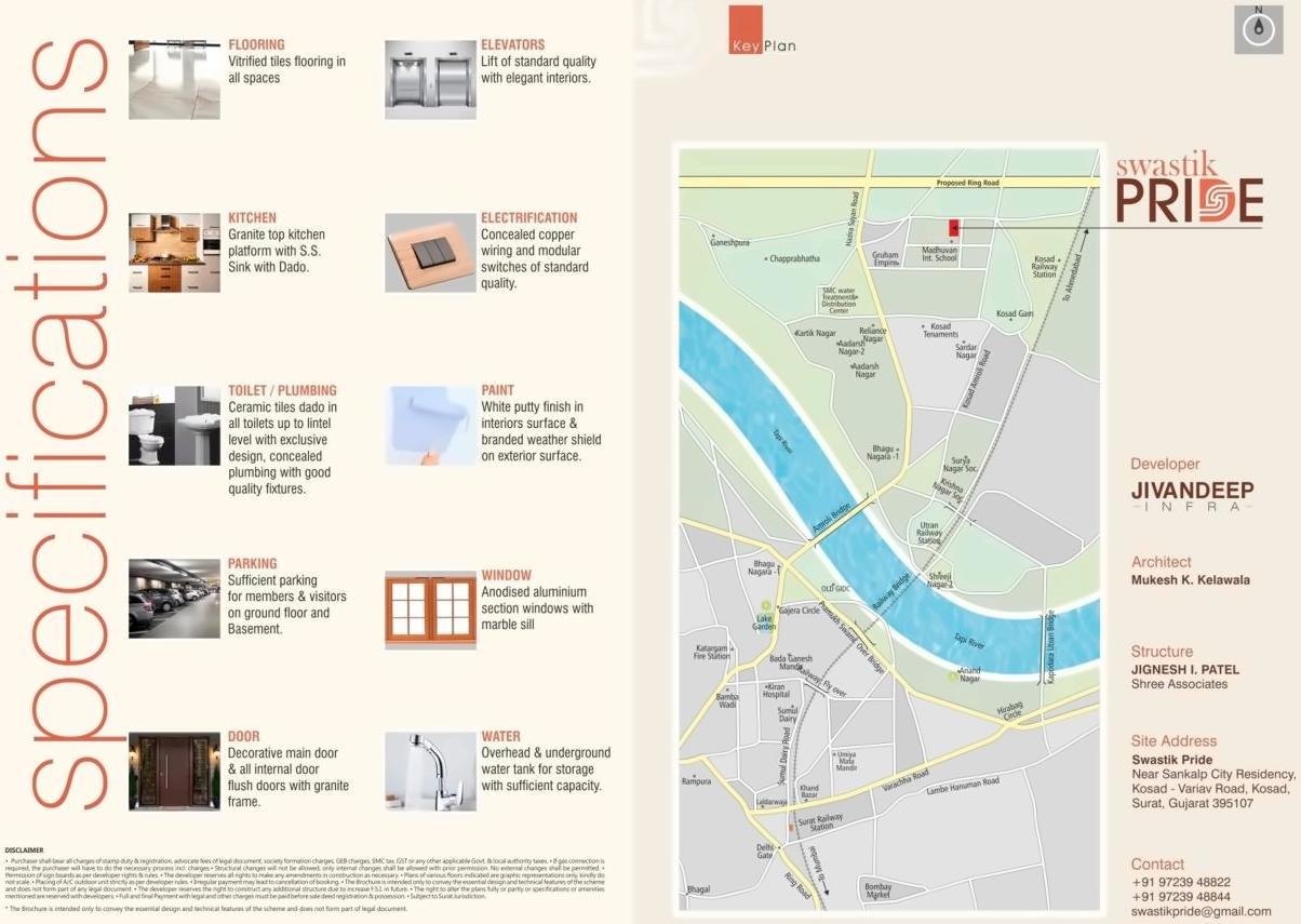  of real estate project Swastik Pride located at Kosad, Surat, Gujarat