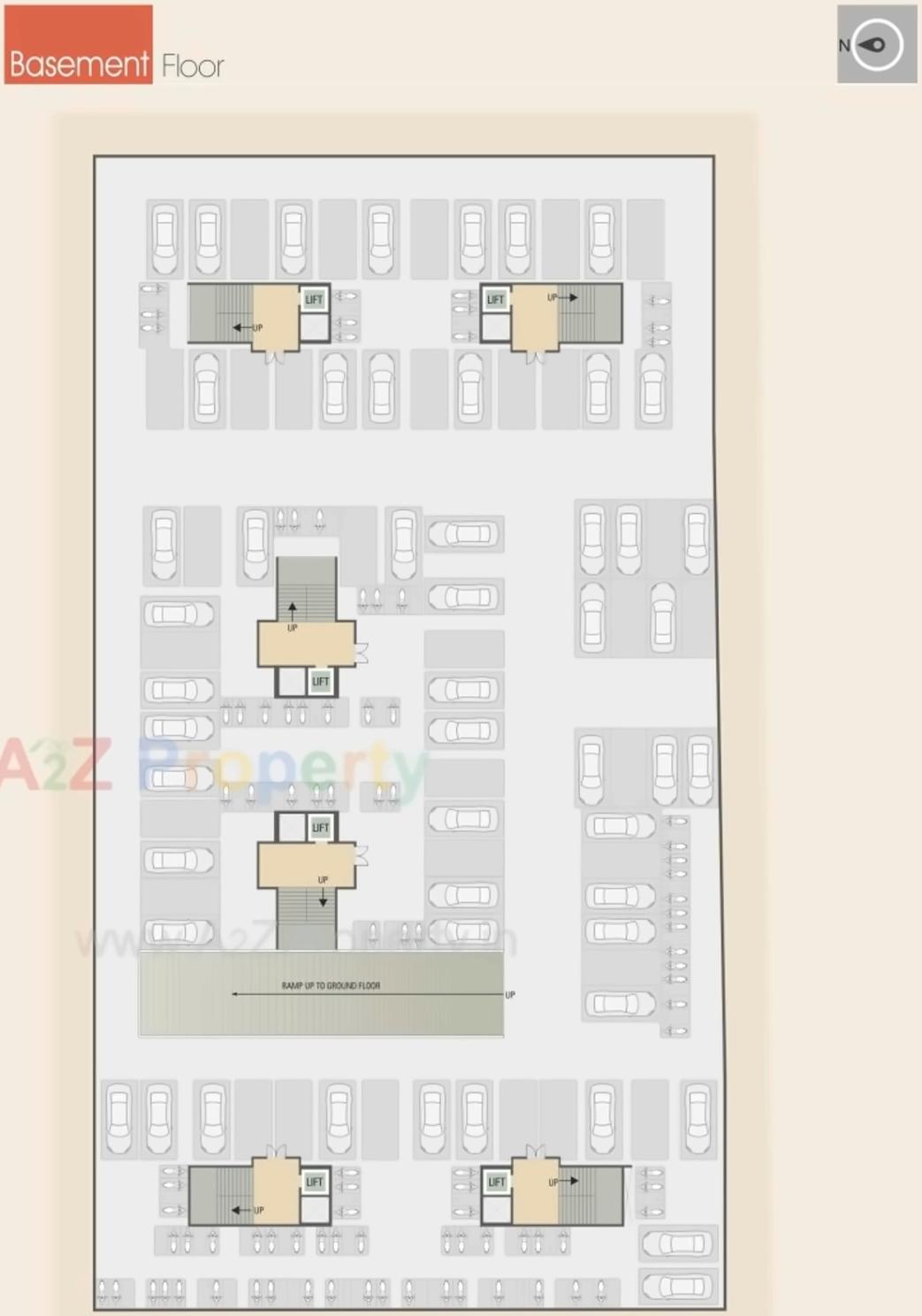 Layout of real estate project Swastik Pride located at Kosad, Surat, Gujarat