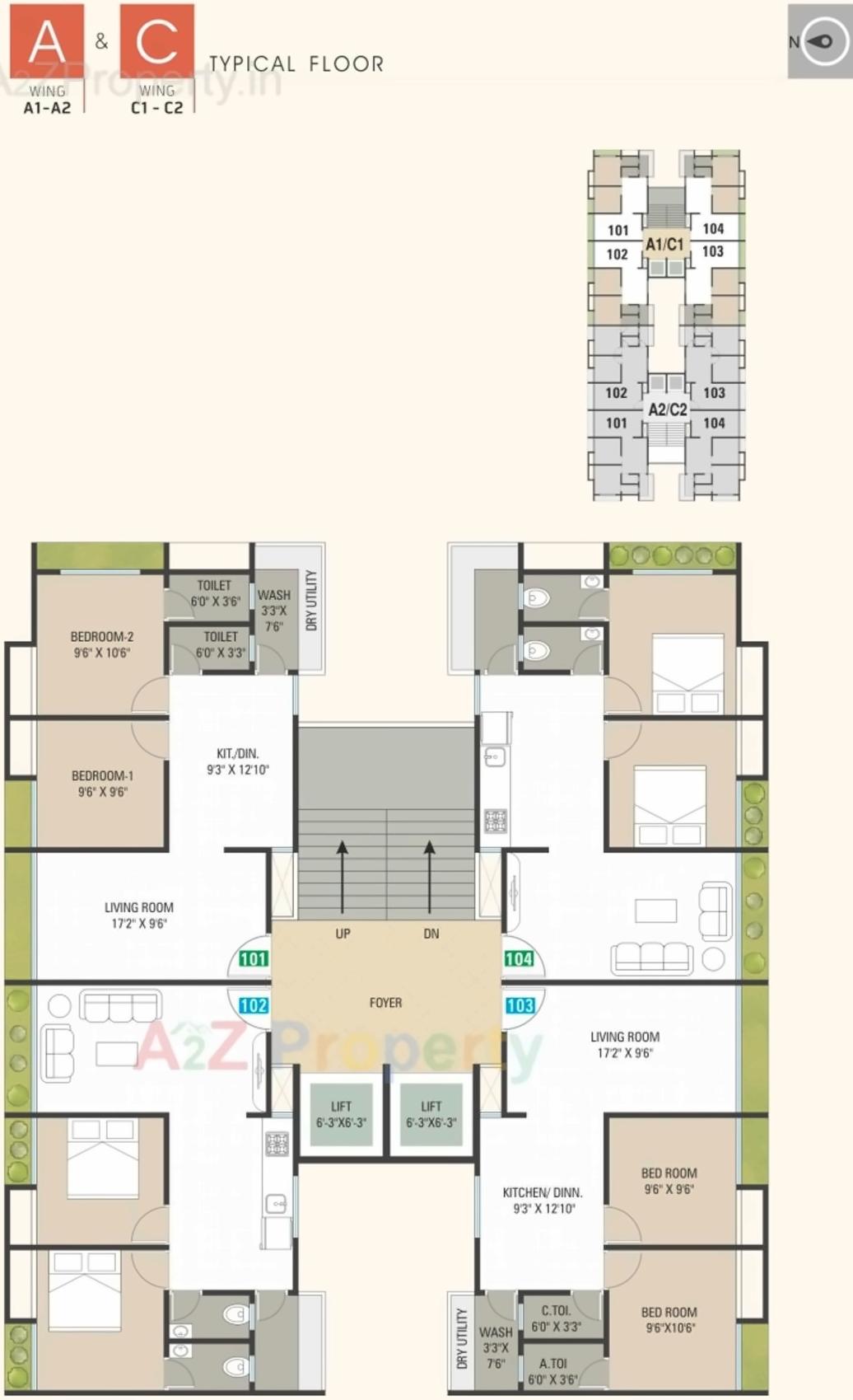 Layout of real estate project Swastik Pride located at Kosad, Surat, Gujarat