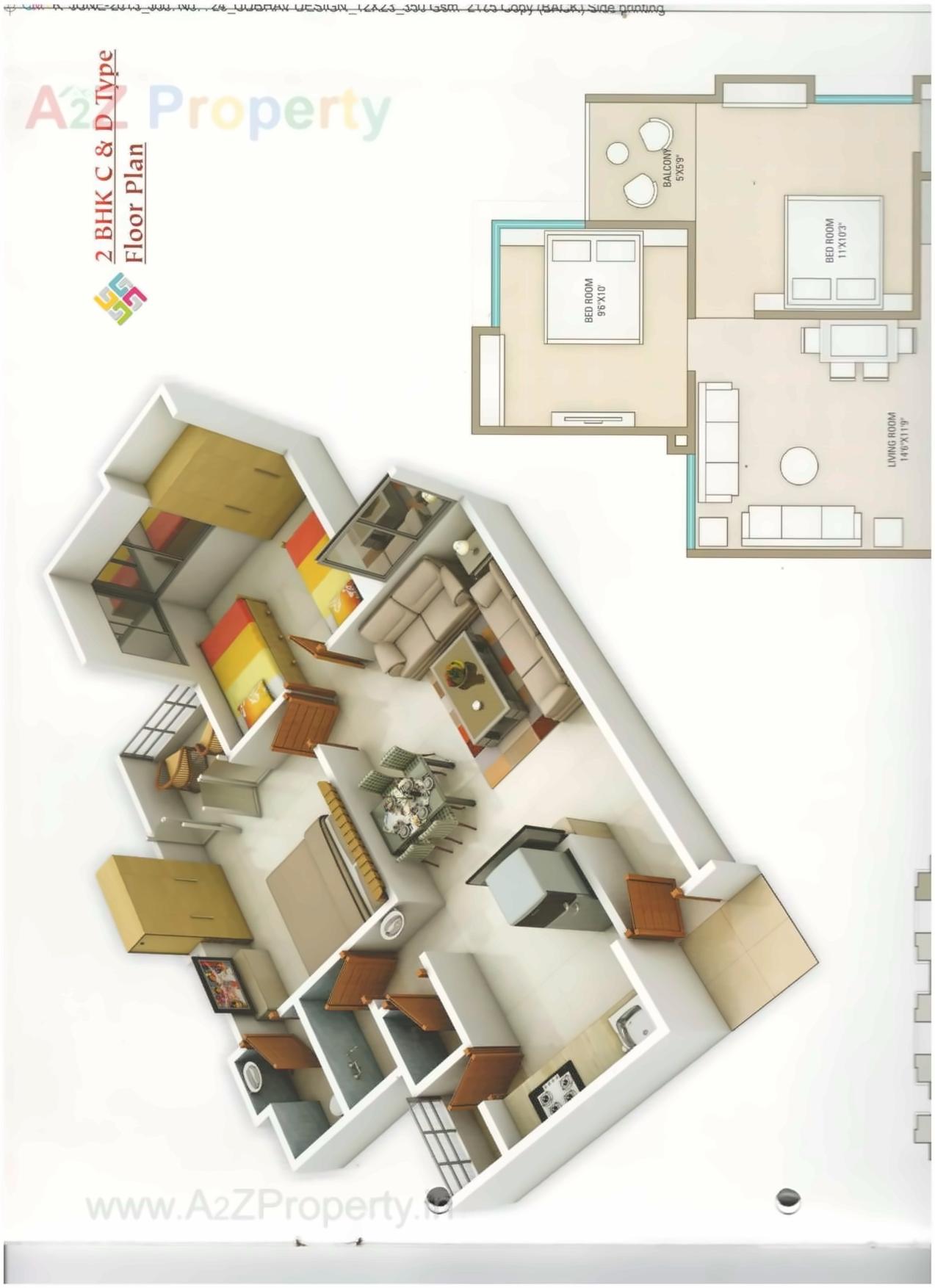 Layout of real estate project Swastik Residency located at Pardi, Surat, Gujarat