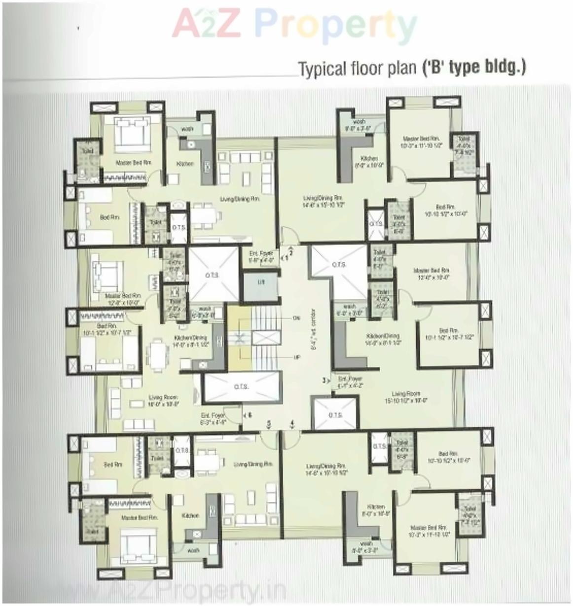 Layout of real estate project Swastik Residency located at Dindoli, Surat, Gujarat