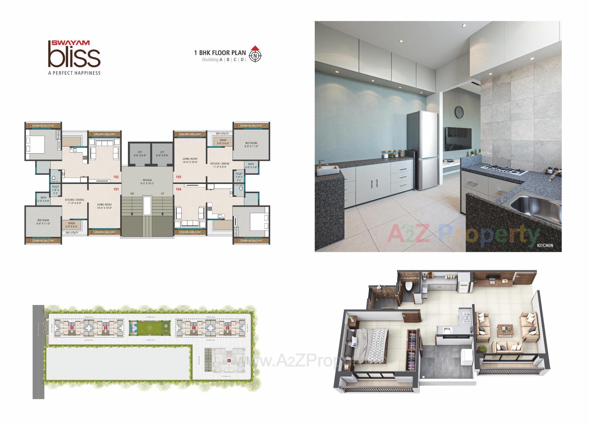 Layout of real estate project Swayam Bliss located at Jahangirpura, Surat, Gujarat