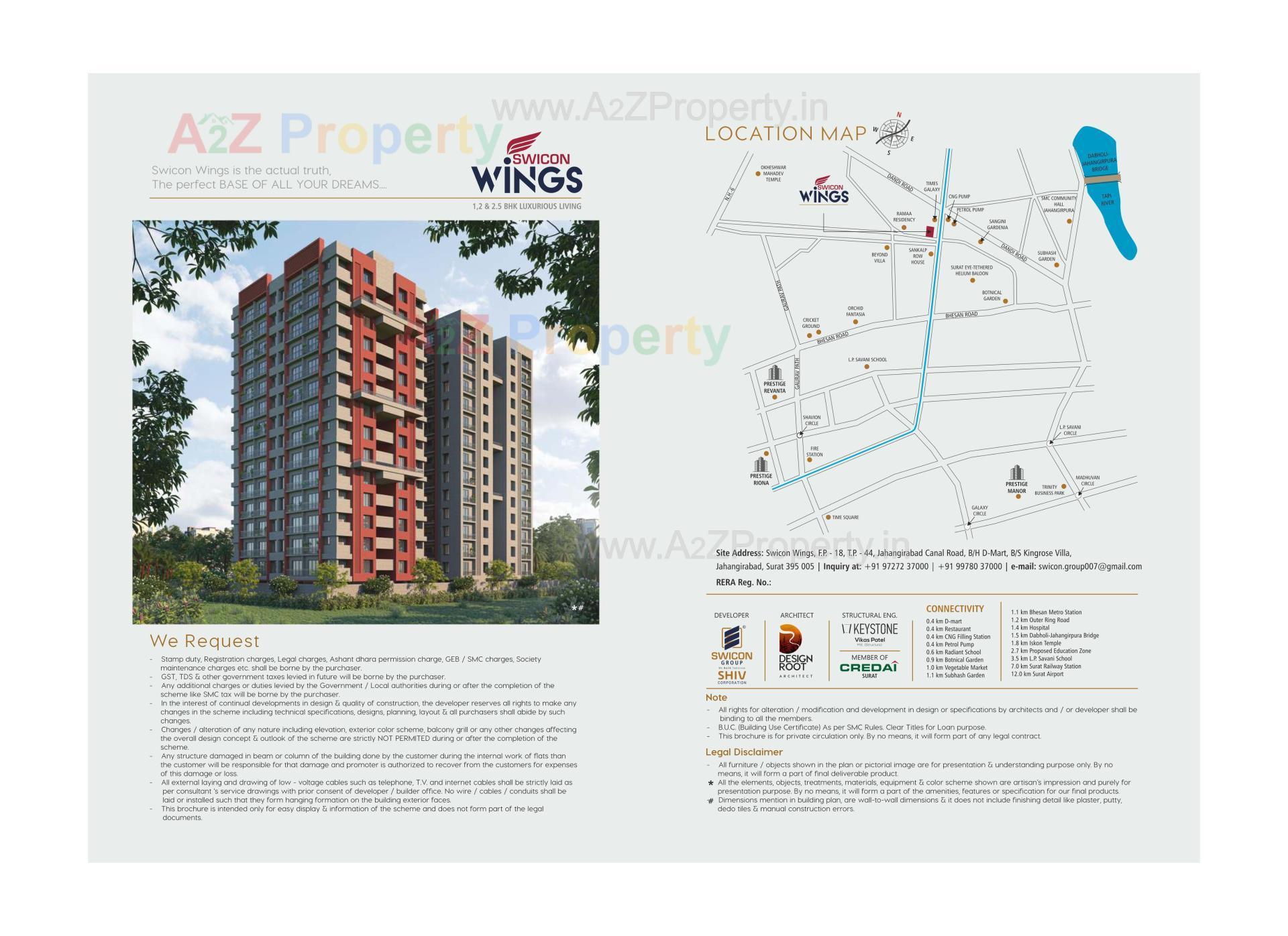  of real estate project Swicons located at Jahangirabad, Surat, Gujarat