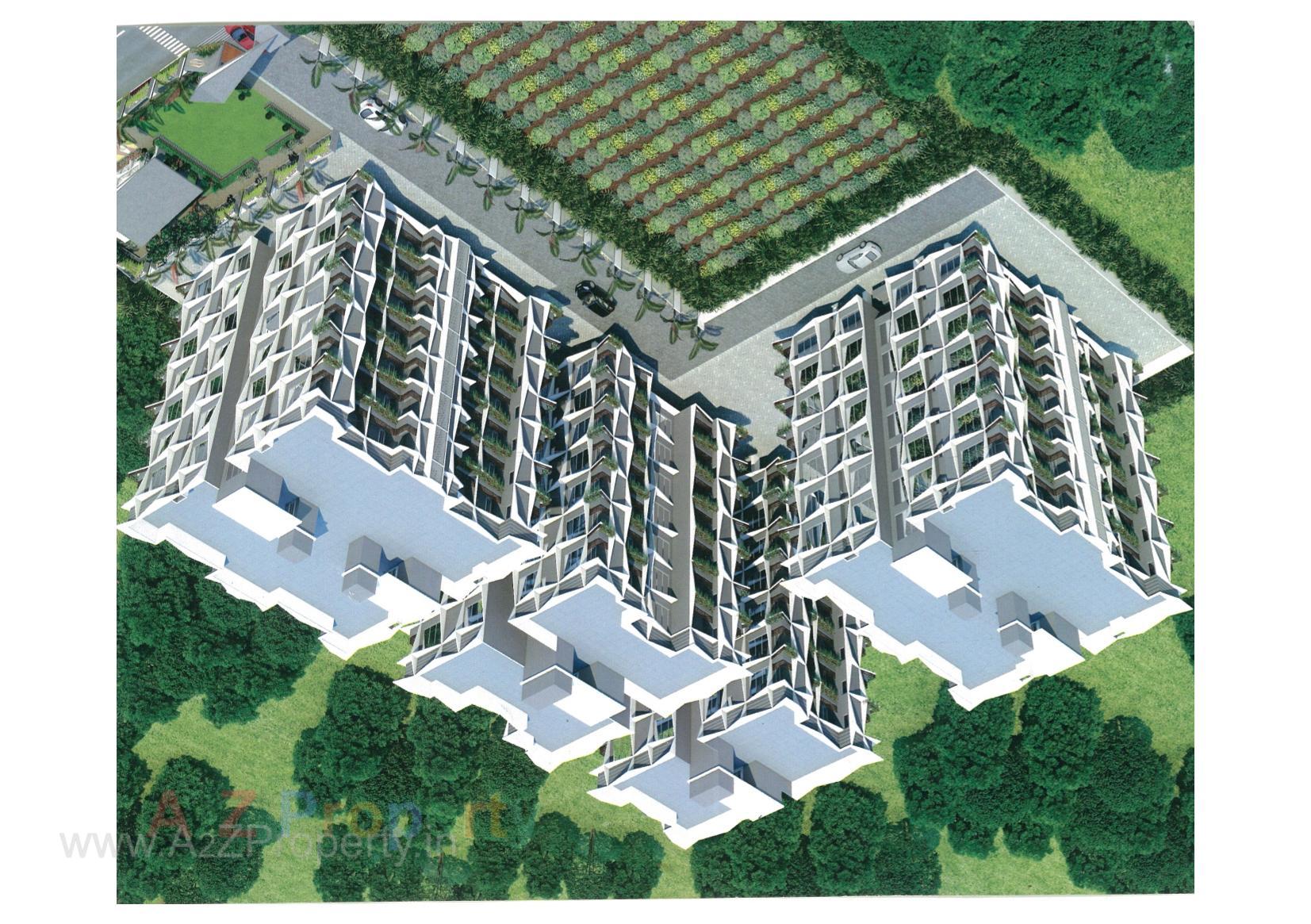 3D Elevation of real estate project Takshashila Heights       A+b located at Surat, Surat, Gujarat