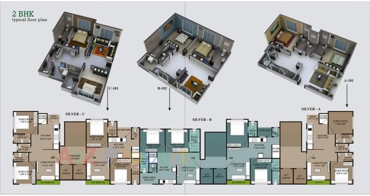 Layout of real estate project Royal Orchid located at Rander, Surat, Gujarat