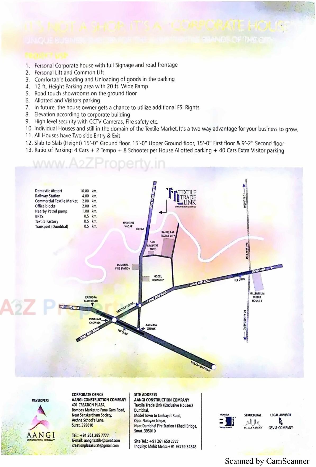  of real estate project Textile Trade Link located at Limbayat, Surat, Gujarat