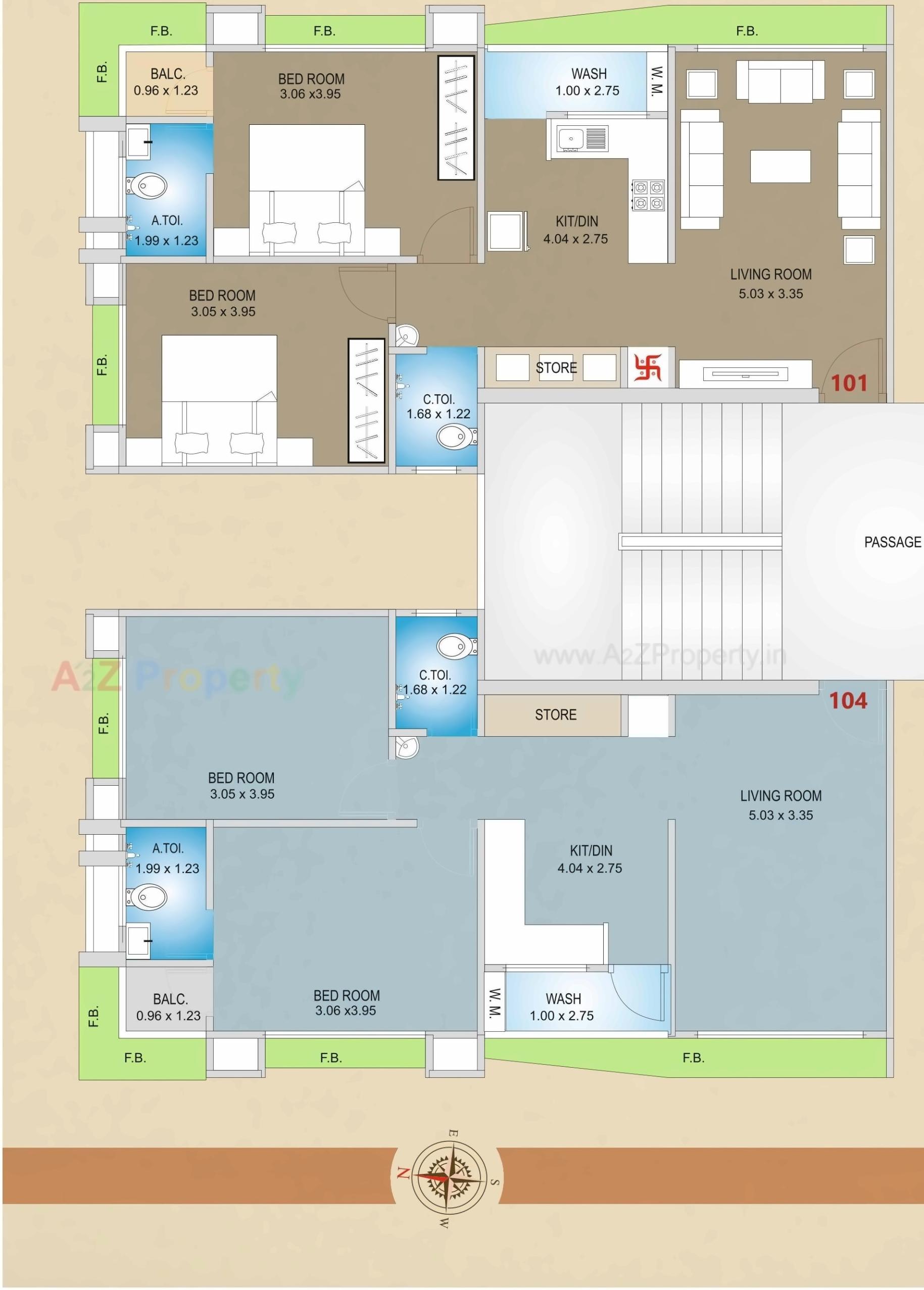 Layout of real estate project The Address located at Surat, Surat, Gujarat
