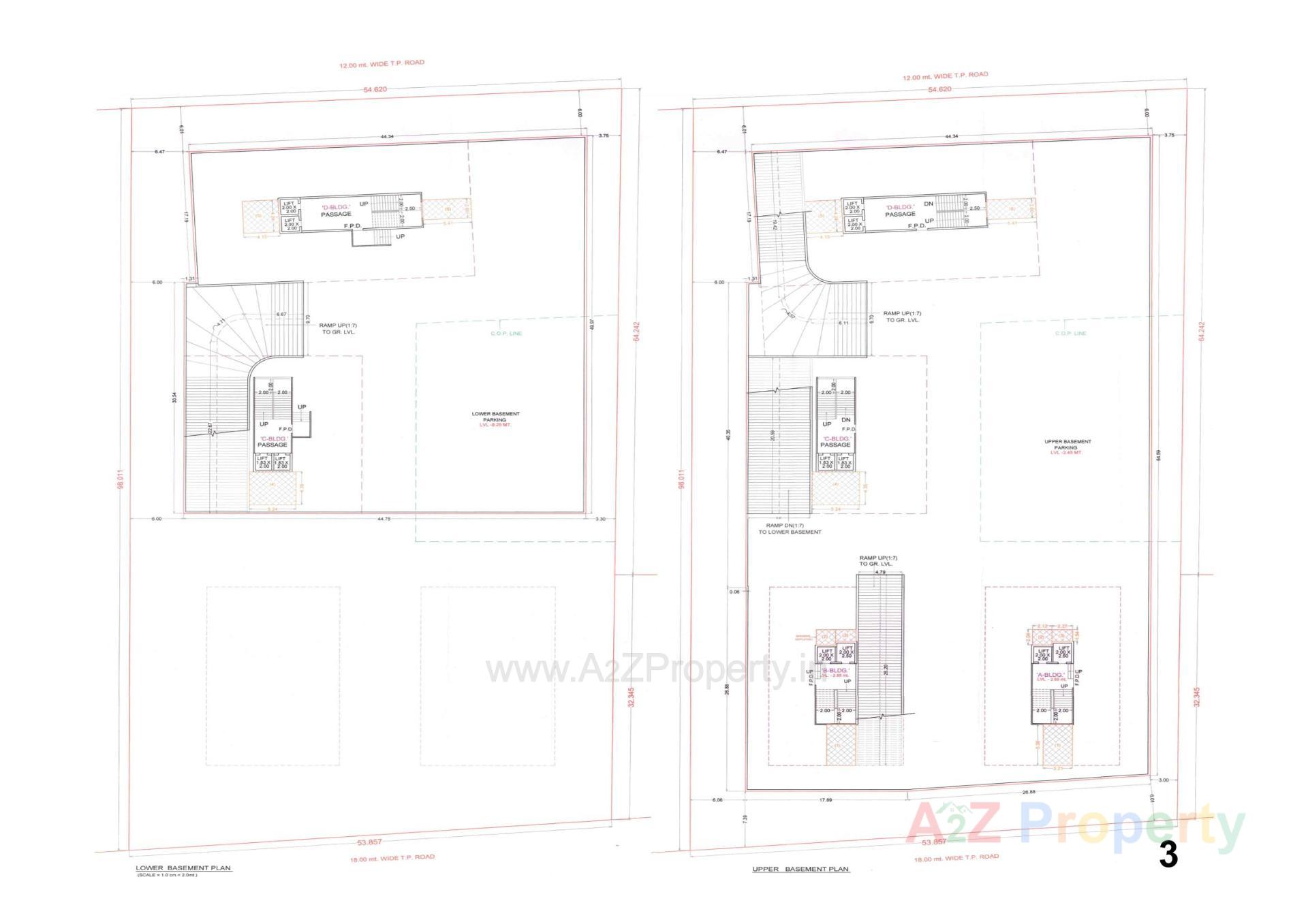 Layout of real estate project The Address located at Vesu, Surat, Gujarat