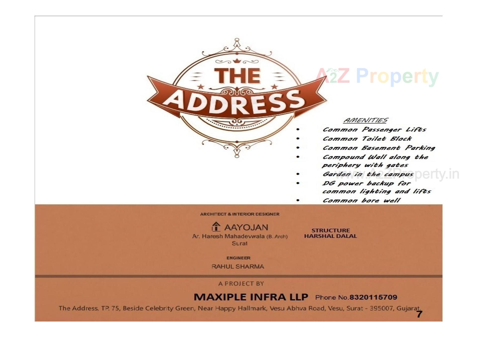  of real estate project The Address located at Vesu, Surat, Gujarat