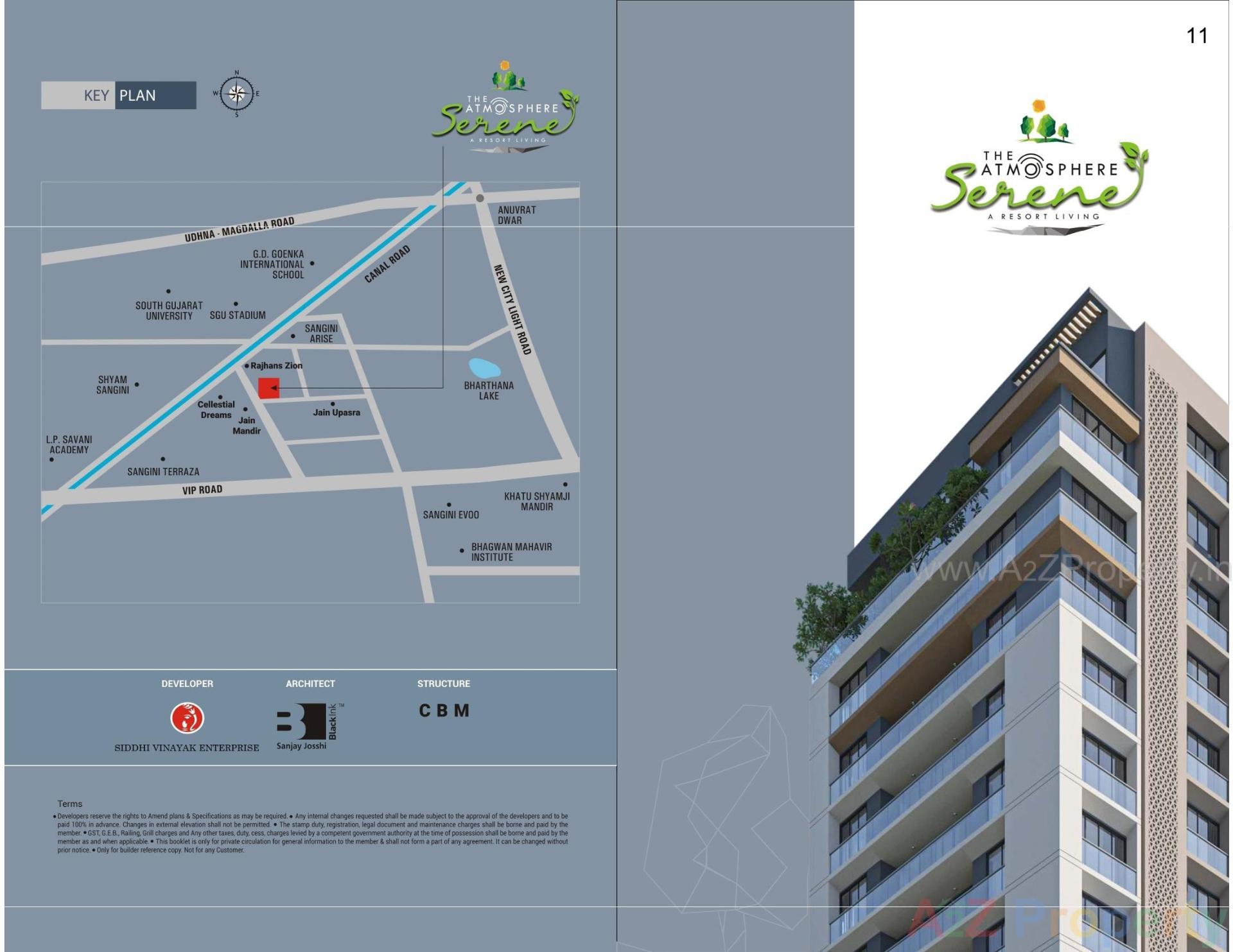  of real estate project The Atmosphere Serene located at Bharthana, Surat, Gujarat