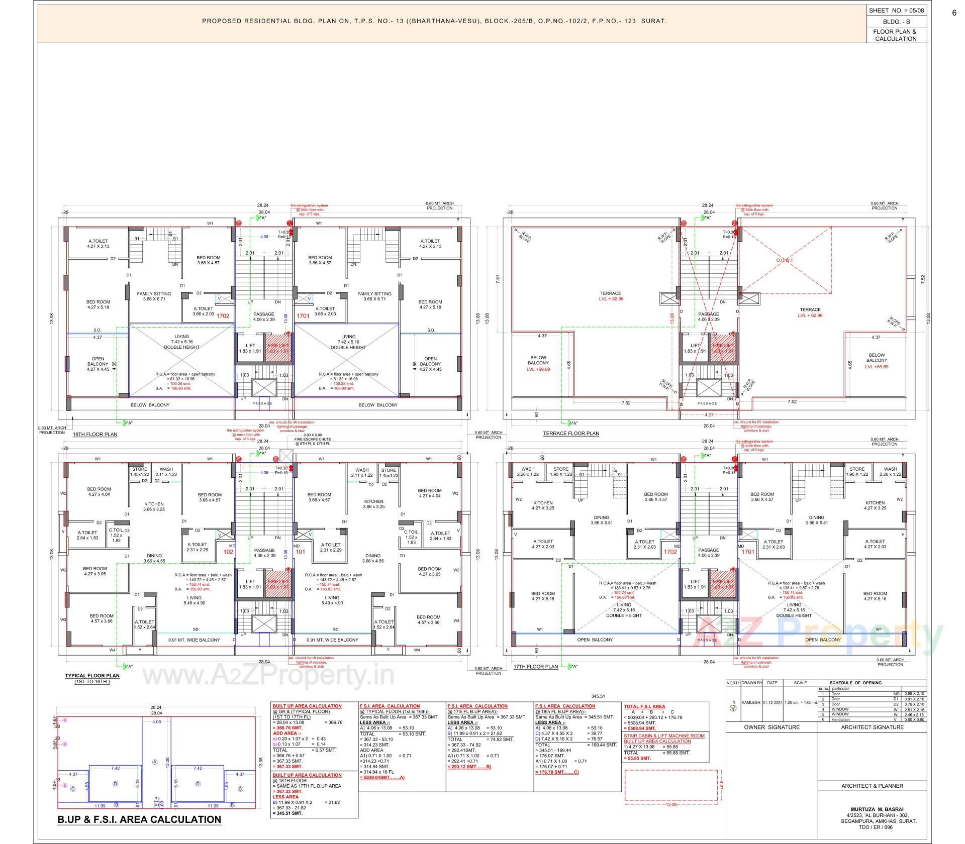 Layout of real estate project The Atmosphere Serene located at Bharthana, Surat, Gujarat