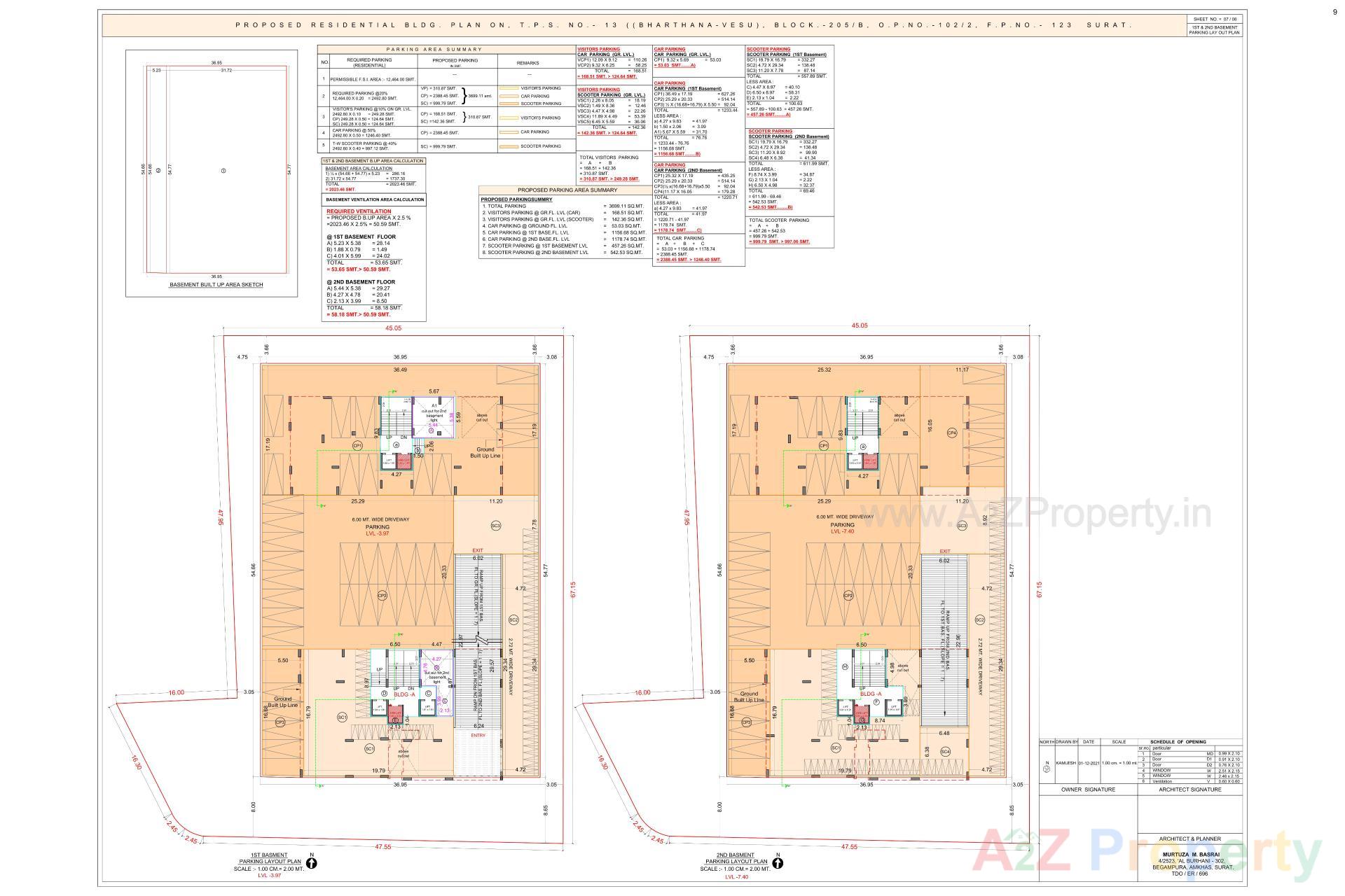 Layout of real estate project The Atmosphere Serene located at Bharthana, Surat, Gujarat