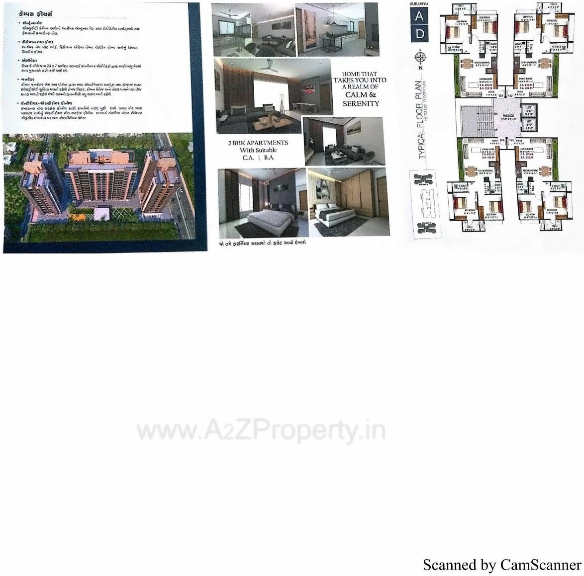 Layout of real estate project The Bluebell located at Surat, Surat, Gujarat