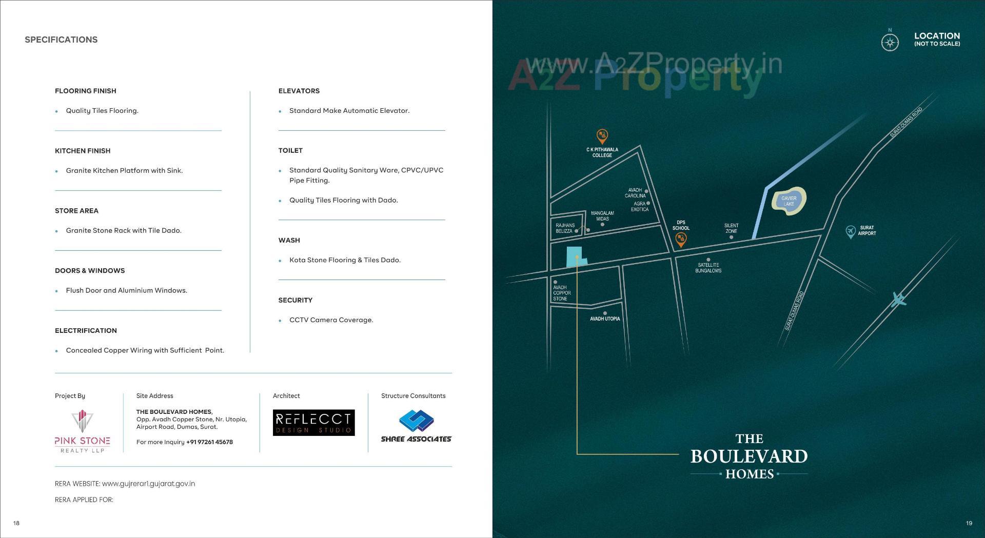  of real estate project The Boulevard Homes located at Dumas, Surat, Gujarat