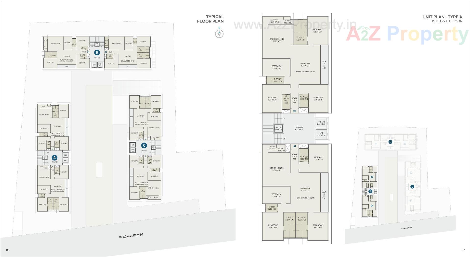 Layout of real estate project The Boulevard Homes located at Dumas, Surat, Gujarat