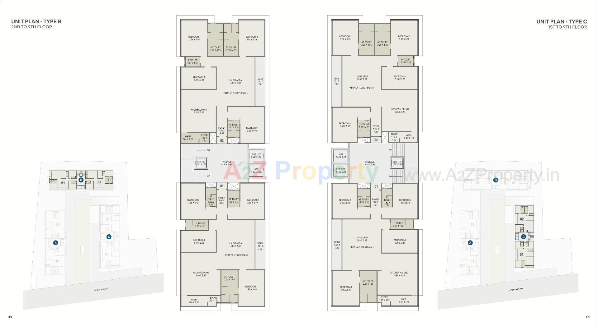 Layout of real estate project The Boulevard Homes located at Dumas, Surat, Gujarat