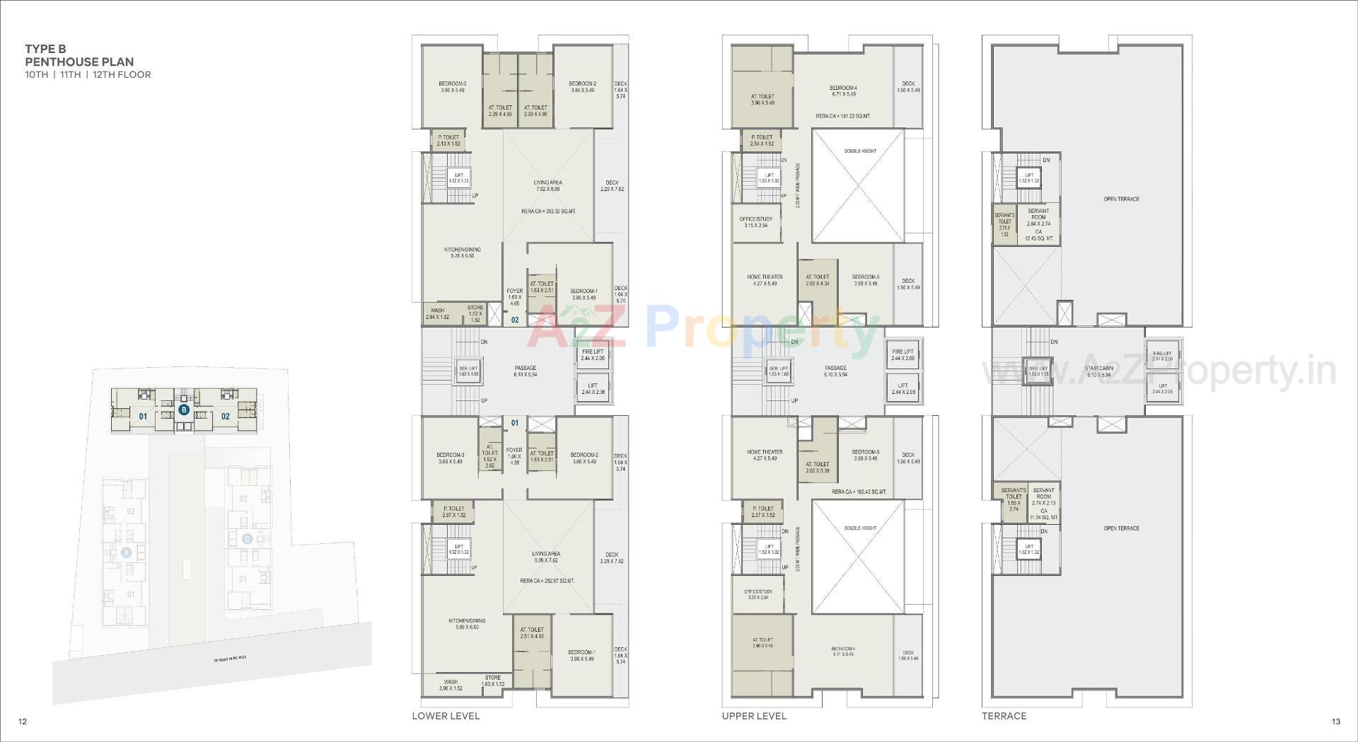 Layout of real estate project The Boulevard Homes located at Dumas, Surat, Gujarat