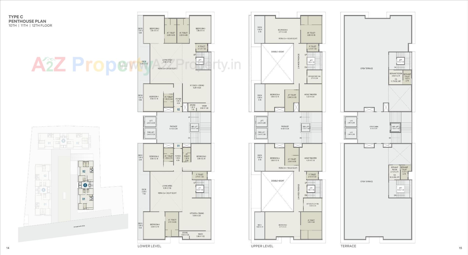 Layout of real estate project The Boulevard Homes located at Dumas, Surat, Gujarat