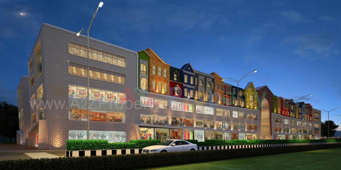 3D Elevation of real estate project The Boulevard located at Surat, Surat, Gujarat