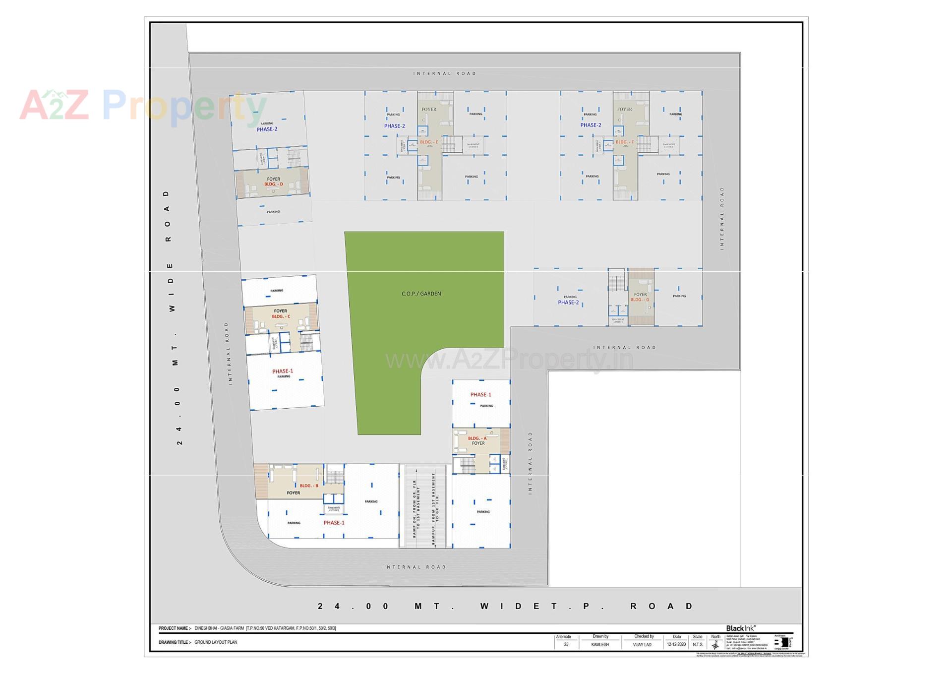 Layout of real estate project The Capital located at Ved, Surat, Gujarat
