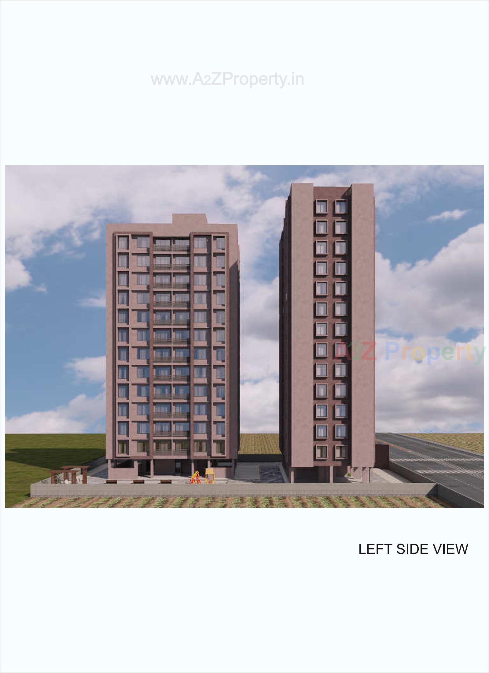3D Elevation of real estate project The Capital located at Palanpor, Surat, Gujarat