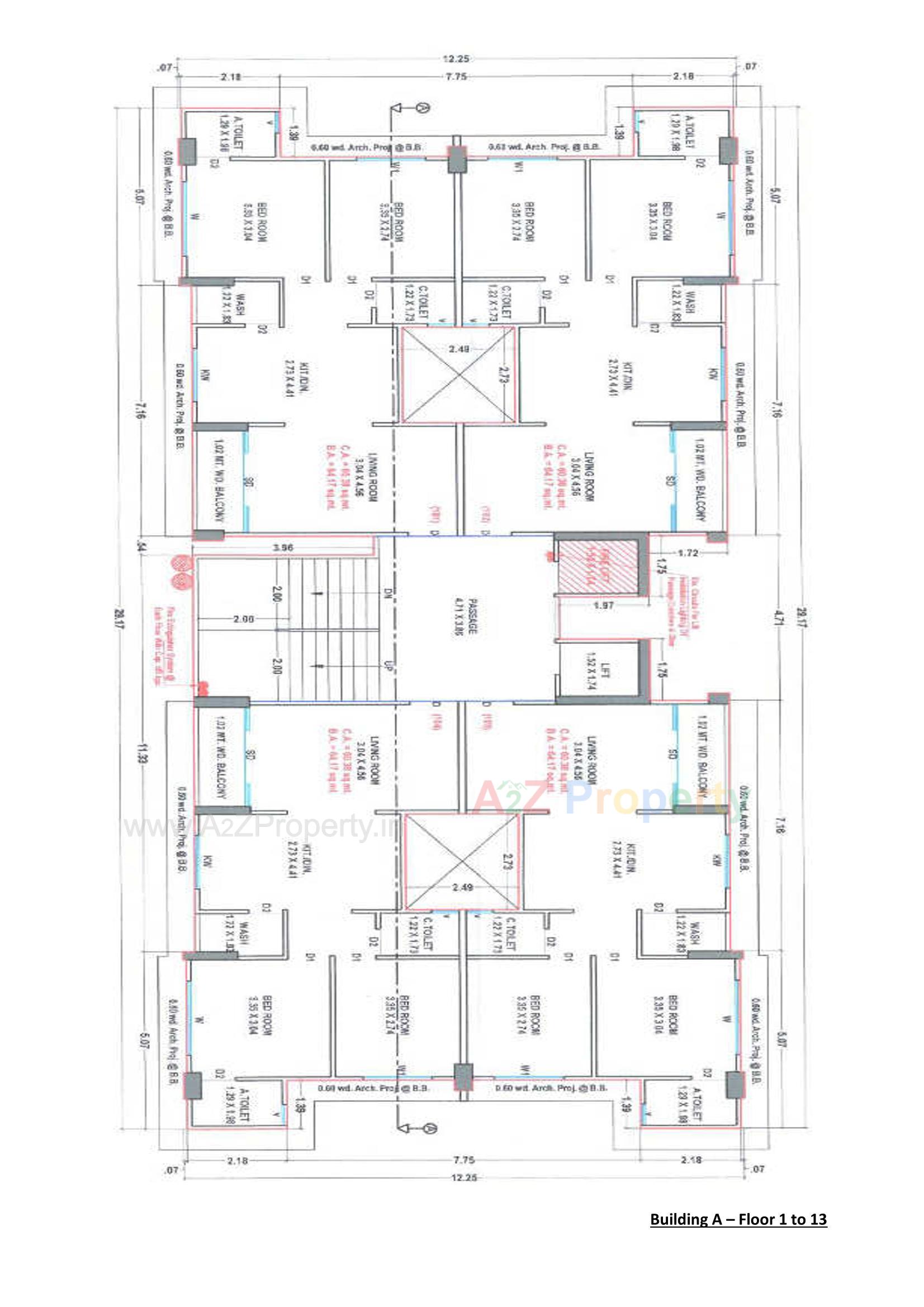 Layout of real estate project The Capital located at Palanpor, Surat, Gujarat