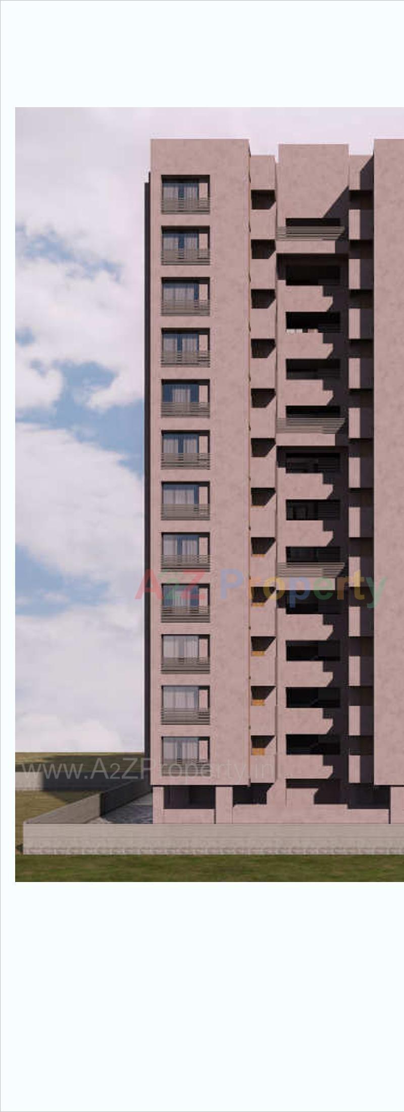 3D Elevation of real estate project The Capital located at Palanpor, Surat, Gujarat