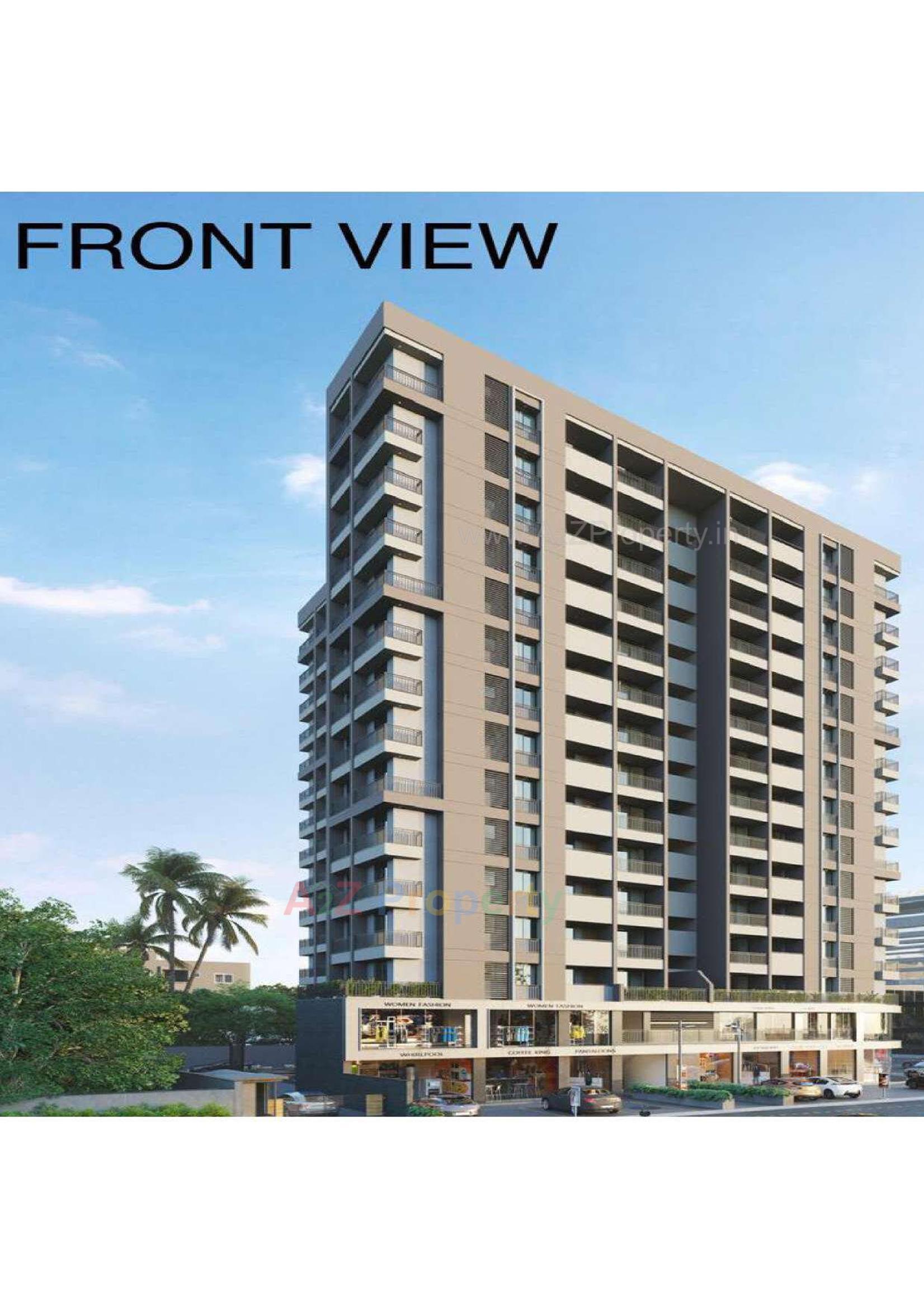 3D Elevation of real estate project The Centrum located at Jahangirabad, Surat, Gujarat