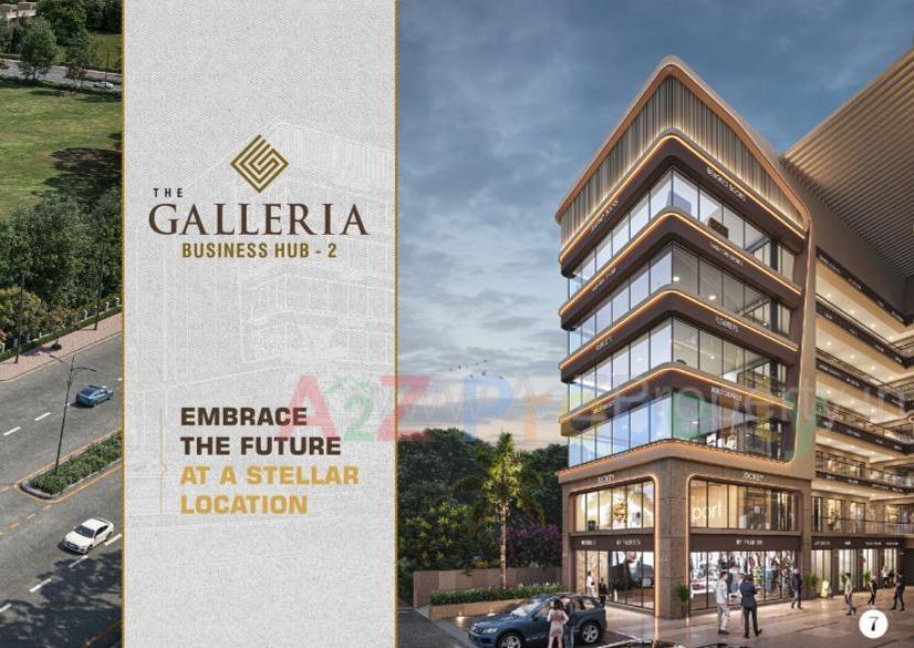 3D Elevation of real estate project The Galleria Business Hub located at Puna, Surat, Gujarat