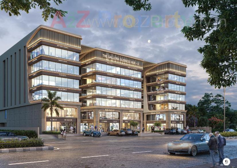 3D Elevation of real estate project The Galleria Business Hub located at Puna, Surat, Gujarat