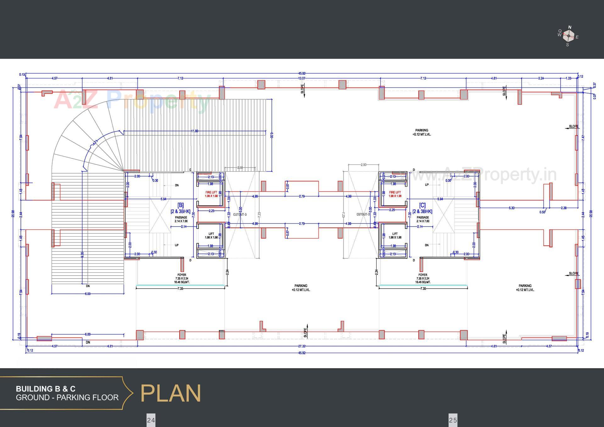 Layout of real estate project The Grand Malabar located at Rander, Surat, Gujarat